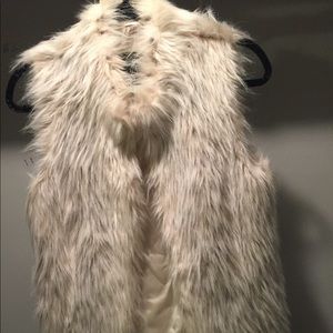 Rachel Zoe faux fur vest